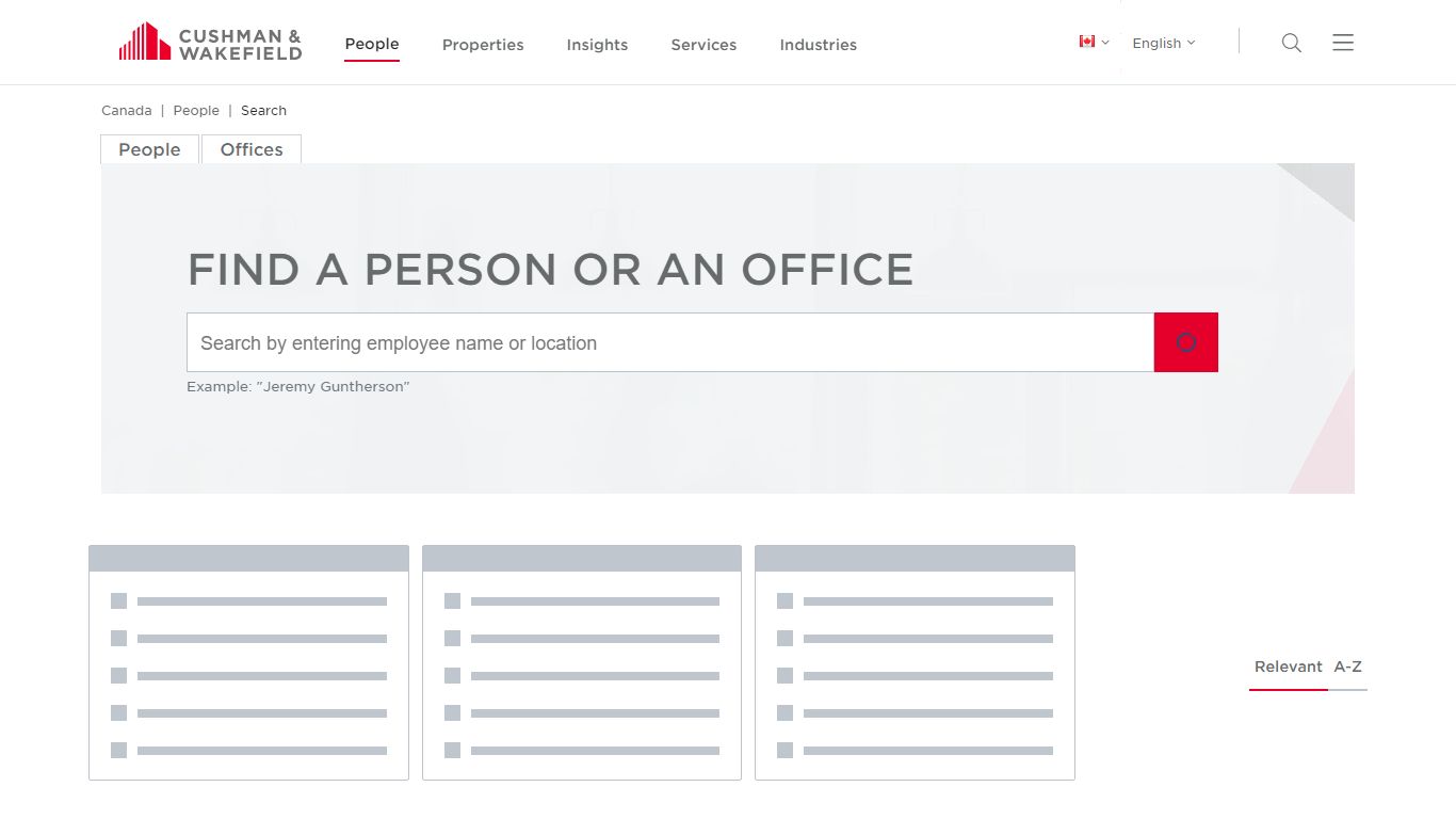 Canada People Search | Canada | Cushman & Wakefield